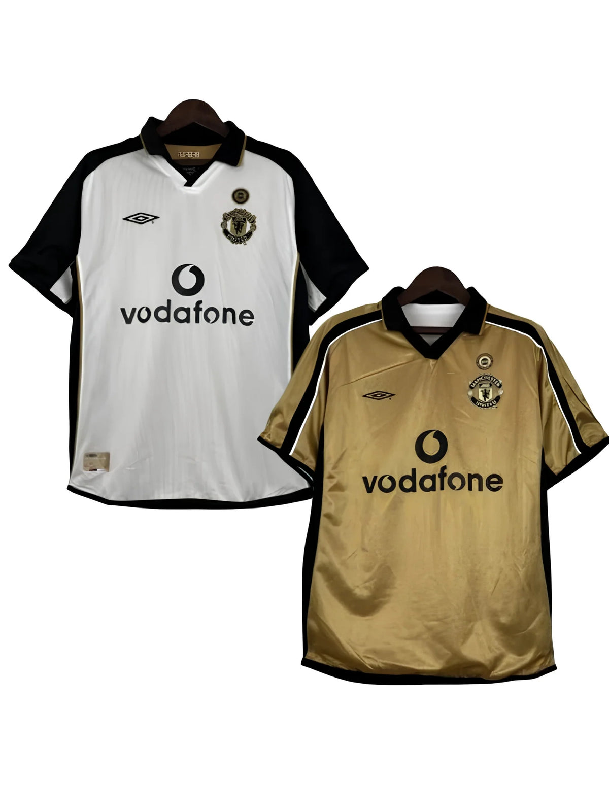 Manchester United Home 100th Anniversary Retro Jersey 2001/02 - Double Sided