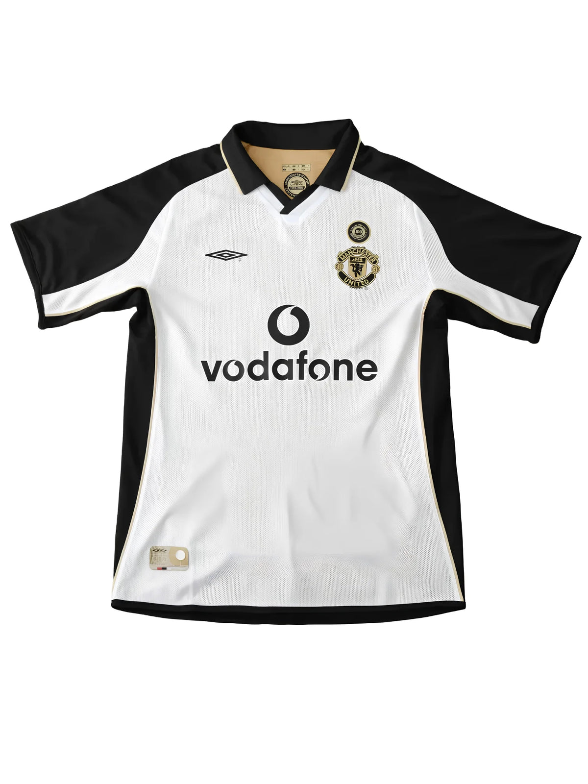 Manchester United Home 100th Anniversary Retro Jersey 2001/02 - Double Sided