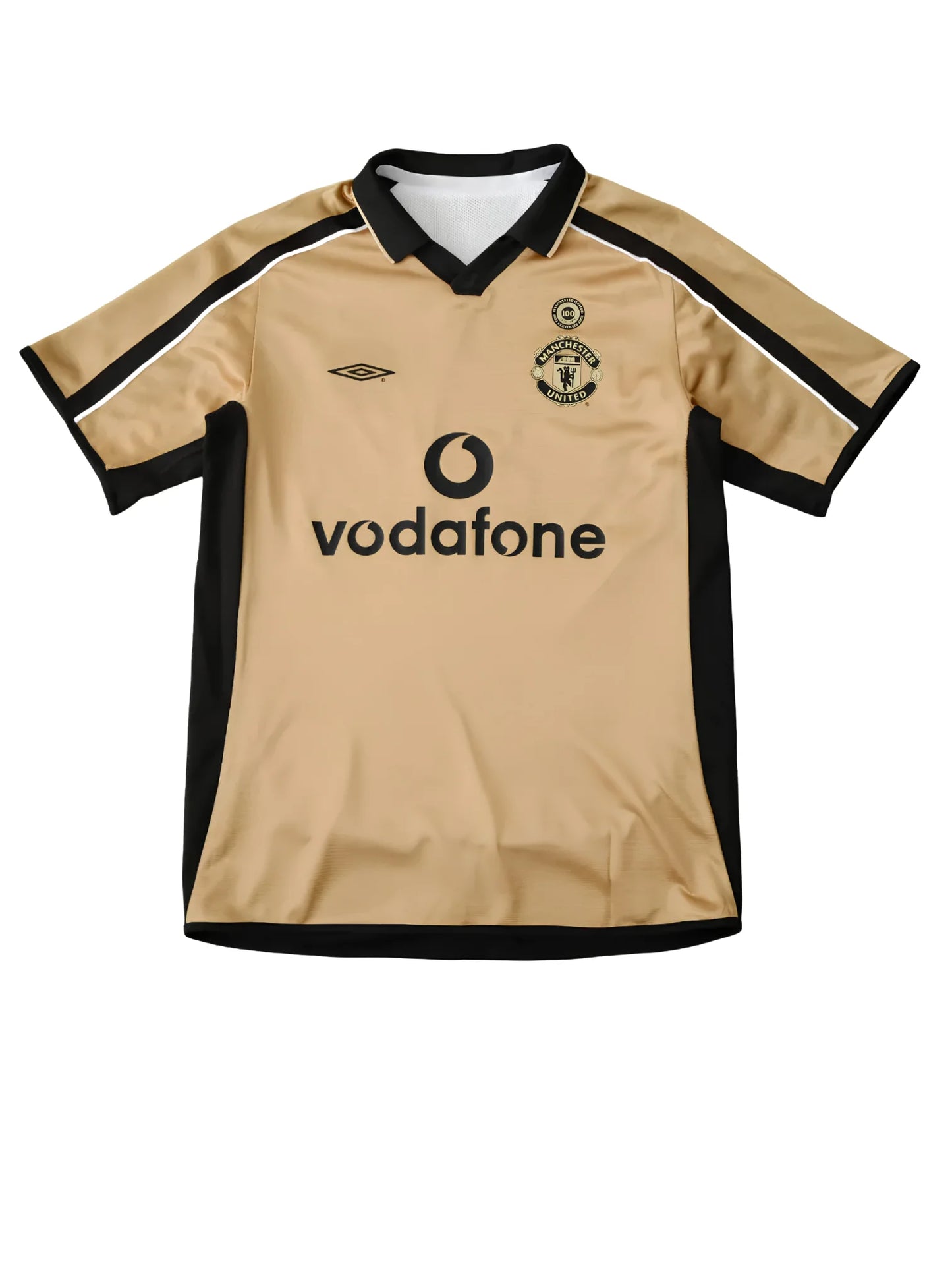 Manchester United Home 100th Anniversary Retro Jersey 2001/02 - Double Sided