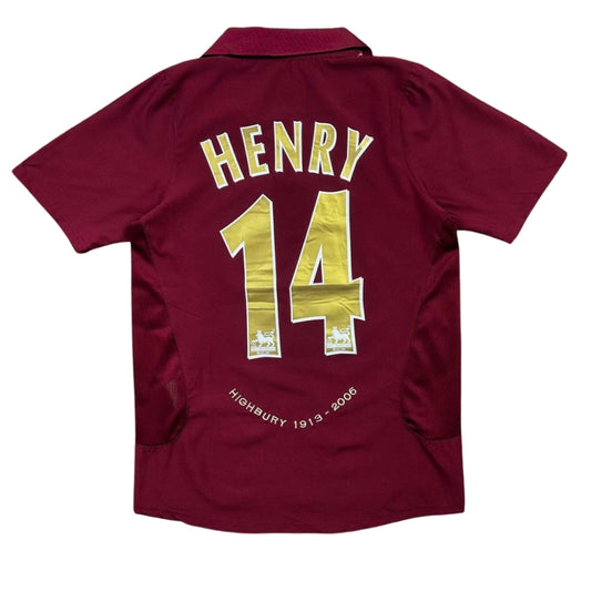 HENRY #14 Arsenal Retro Jersey home 2005/2006