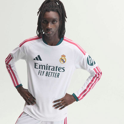 Real Madrid Home 26/27 Men's Long Sleeve Player Jersey