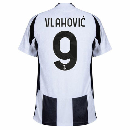 Juventus Home 2024/25 Patches UCL UEFA Foundation (Official Printing)