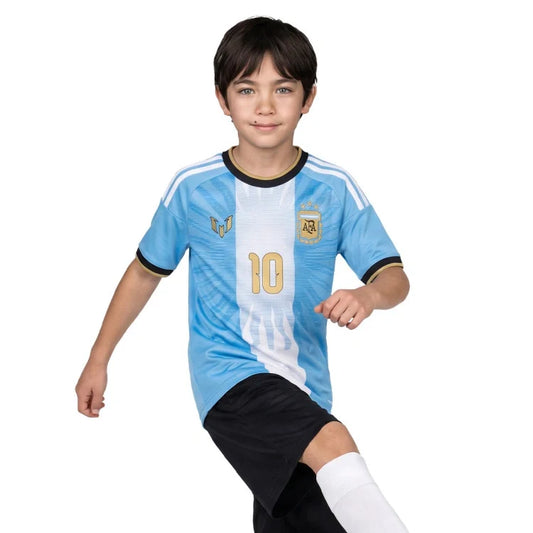 Kids Kit Argentina Messi 10 Fan Jersey Shirt 2026